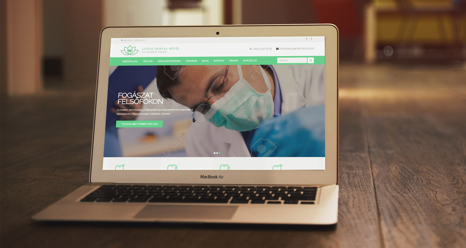 Elkészült a Lotus Dental Hévíz új honlapja